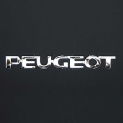Купить Эмблема надпись Peugeot 203 x 24 мм Xром скотч 22126 Эмблема надпись на иномарки