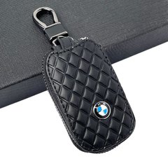Купити Ключниця – чохол автомобільна для ключів з логотипом BMW Ромб Чорний 60886 Чохли для автоключів