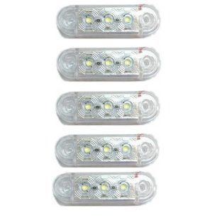 Buy LED rectangular size 65x20 mm / 12/24V / 3 diodes / White 1 pc (MRT 52 K 171) 8336 Side lights