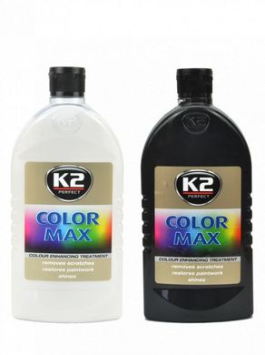 Купити Поліроль для кузова крем K2 Color Max 500ml приховує подряпини та підсилює колір Білий (K025BI) 41171 Поліролі кузова віск - рідке стелко - кераміка