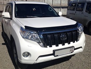 Купить Дефлектор капота мухобойка для Toyota Land Cruiser Prado 150 2013- (PZQ1560130) 7083 Дефлекторы капота Toyota