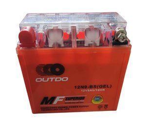 Купить Аккумулятор гелевой 12V9Ah/10HR (130*130*75mm)OUTDO мото 76234 Аккумуляторы