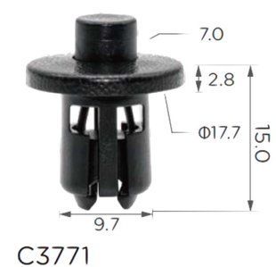 Buy Clip Fastening Push Expansion TOYOTA LEXUS (9046710170C0) C3771 73188 Push-type lock