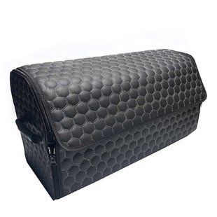 Buy Travel bag organizer Premium Honeycomb 500x340x250 mm (Plastic base) Eco-skin Black-Gray thread 94870 Travel bag organizer
