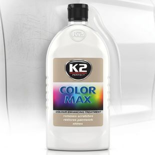 Купить Полироль для кузова крем K2 Color Max скрывает царапины и усиливает цвет 500 мл Белый (K025BI) 41171 Полироли кузова воск - жидкое стелко - керамика