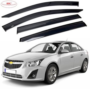 Купить Дефлекторы окон ветровики HIC для Chevrolet Cruze 2009- седан (CHR49) 58229 Дефлекторы окон Chevrolet