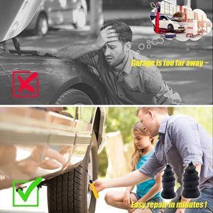 Купить Саморез для ремонта шин покрышек Tire Repair Plastic Nail 10 шт 58886 Герметики прокладок - Радиатора - Шовные - Вулканизаторы