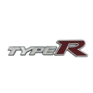 Купити Емблема напис typeR для Honda 148х32мм біла+Червона метал (на скотчі) 90595 Емблема напис на іномарки