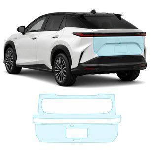 Купити Антигравійна захисна бронеплівка за лекалами для Lexus RZ I 2023- зона кришки багажника 106346 Модельні лекала захисних плівок для Lexus
