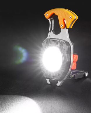 Купить Многофункциональный LED фонарик туристический мультитул на карабине (BL-W5147) 63240 Фонарики Переноски Прожекторы