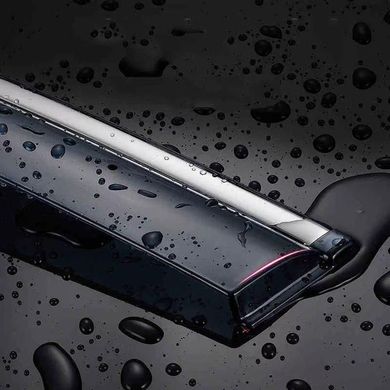 Купити Дефлектори вікон вітровики Benke для Hyundai Elantra 2021- Хром Молдинг Нержавіюча сталь 3D (BHYET2023-W/S) 67600 Дефлектори вікон Hyundai