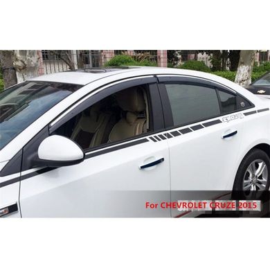 Купити Дефлектори вікон вітровики Chevrolet Cruze 2011-2014 седан Fly 31871 Дефлектори вікон Chevrolet