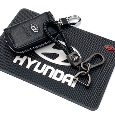 Купить Автонабор №55 для Hyundai / Коврик панели / Брелок с карабином и чехол для автоключей с логотипом 38734 Подарочные наборы для автомобилиста