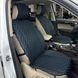 Buy Front Seat Covers Melanо EcoLeather Black-Blue Thread (Rhombus) 86881 Premium Seat Covers (Alcantara)