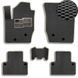 Buy EVA floor mats for Volvo XC-90 2002-2014 with heel pad Black-Beige edging 5 pcs 79454 Floor mats for Volvo