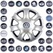 Купити Ковпаки для колес SKS 223 R14 Сірі Емблема На Вибір Peugeot 4 шт 21905 14 SKS - 1 фото из 3
