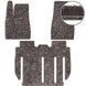 Buy Pile mats for Tesla Model X 2015- with heel pad Brown (Magnum) 84075 Floor mats for Tesla