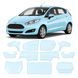 Купити Антигравійна захисна бронеплівка за лекалами для Ford Fiesta VI facelift 2013-2017 - повний кузов 104421 Модельні лекала захисних плівок для Ford