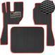 Buy EVA floor mats for Volvo FH 13 2002-2012 with heel pad Black-Red edging 3 pcs 79507 Floor mats for Volvo