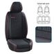 Купить Чехлы Накидки для сидений Voin 5D Комплект Полоска Черные Красный кант (V-1801 Bk) 67112 Накидки для сидений Premium (Алькантара) - 4 фото из 6