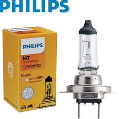 Купить Автолампа галогенная Philips Premium + 30% H7 12V 55W 12V 3200K 1 шт (12972PRC1) 38410 Галогеновые лампы Philips