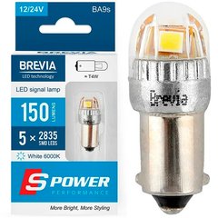 Купить LED автолампа Brevia Spower 12/24V T4W 4x2835SMD 150Lm 6000K CANbus 2 шт Оригинал (10219X2) 40200 Светодиоды - Brevia