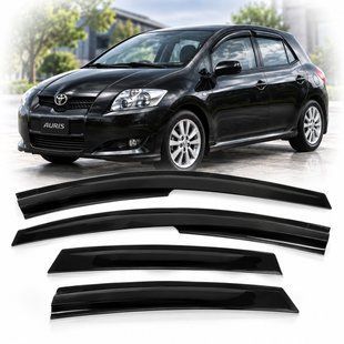 Buy SunPlex Window Deflectors (Wind Deflectors) for Toyota Auris 2006&ndash;2012 (4-Door) &ndash; Tape-on (SP-S-25) 110930 Window deflectors for Toyota