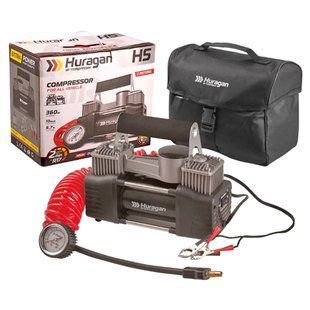 Buy Car compressor Huragan 12v 360w 85l 10atm 10A hose 5.7m with deflator (H5) 81421 ✅Electric car compressors