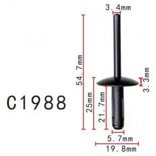 Buy Plastic rivet Bmw 07147293278 (C1988) 73761 Rivets