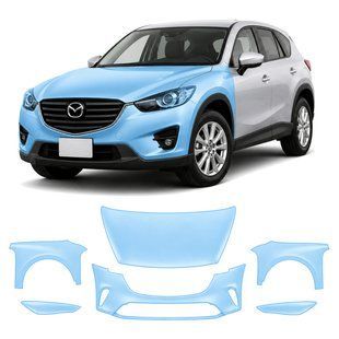 Buy Pre-cut paint protection film for Mazda CX-5 KE facelift 2015-2017 - front end 106412 Model-specific paint protection film patterns for Mazda
