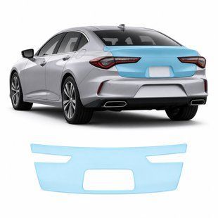 Купить Антигравийная защитная бронепленка по лекалам для Acura TLX II 2021 - зона крышки багажника 102974 Модельные лекала защитных пленок для Acura