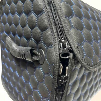 Buy Travel bag organizer Premium Honeycomb 500x340x250 mm (Plastic base) Eco-skin Black-Blue thread 94871 Travel bag organizer