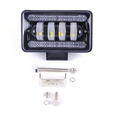 Купити Світлодіодна додаткова LED фара Квадрат 150x90x65 mm / Лінза з ДХО / 60W / 15W * 4 / 10-30V 1 шт 32087 Додаткові LЕD фари