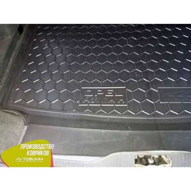 Купить Автомобильный коврик в багажник Opel Astra H 2004- Universal / Резиновый (Avto-Gumm) 28671 Коврики для Opel