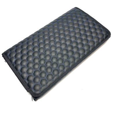 Buy Travel bag organizer Premium Honeycomb 500x340x250 mm (Plastic base) Eco-skin Black-Blue thread 94871 Travel bag organizer