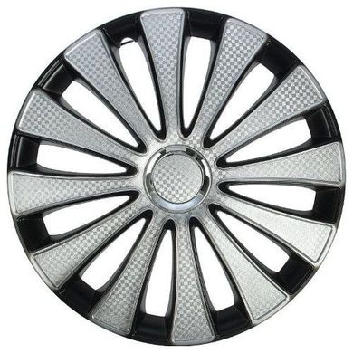 Купити Ковпаки для колес Star GMK R13 Супер Срібні Карбон 4 шт 21698 13 (Star)