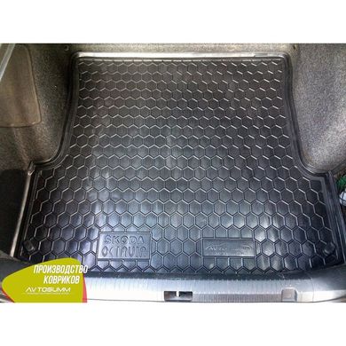 Купити Автомобільний килимок в багажник Skoda Octavia Tour 1996 - Liftback / Гумовий (Avto-Gumm) 27784 Килимки для Skoda