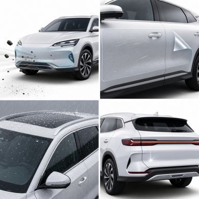 Купити Антигравійна захисна бронеплівка за лекалами для BYD Song Plus I facelift 2023- повний кузов 103257 Модельні лекала захисних плівок для BYD
