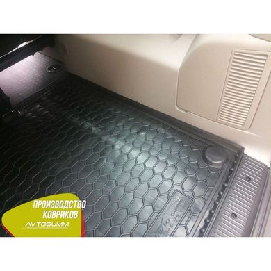 Купити Автомобільний килимок в багажник Volkswagen T5 2010- (подовжена база з пічкою) Caravelle / Гумовий (Avto-Gumm) 27837 Килимки для Volkswagen