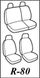 Купити Чохли на сидіння для Skoda Octavia А5 2004- З Підлокітником Чорний ромб 39086 Чохли для сидіння модельні - 2 фото из 10
