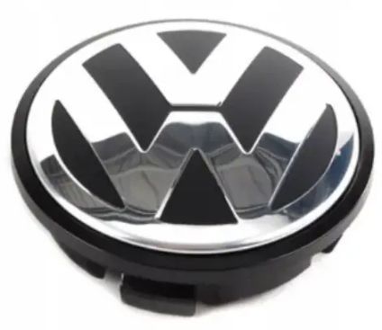 Купити Ковпачки заглушки на литі диски Volkswagen 65 / 57 мм Чорні 1 шт 36267 Ковпачки на титани