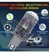 Buy LED Automotive Bulbs H4 12V 80/100W 9000/11000Lm 6000K 3570 Chips (Lensed D35mm with Canbus Simulator) M01J 101880 LED Lamps PRO Lensed - 2 photos from 4