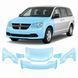 Buy Pre-cut paint protection film for Dodge Grand Caravan V 2008-2020 - front end 104108 Model-specific paint protection film patterns for Dodge