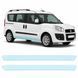 Buy Pre-cut paint protection film for Fiat Doblo II 2010-2022 - lower body area 104176 Model-specific paint protection film patterns for Fiat