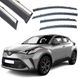 Купити Дефлектори вікон вітровики Benke для Toyota C-HR 2017- Хром Молдинг З Нержавіючої Сталі 3D (3D BTYCR1723-W/S) 62721 Дефлектори вікон Toyota - 1 фото из 7