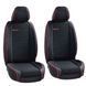 Buy Seat Covers Voin 5D Front Stripe Black Red Edging (V-1801 Bk) 67113 5D Universal covers - 1 photos from 4