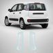 Купить Антигравийная защитная бронепленка по лекалам для Fiat Panda III 2011-2024 - задние фонари стопы 104219 Модельные лекала защитных пленок для Fiat