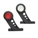 Купити Габаритні вогні LED для вантажівок Рожки 24V / косий 13 см / Червоно-Білий 2 шт (Л 071) 9995 Габарити ріжки - 1 фото из 2