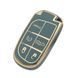 Buy Jeep key case Gray gold edging 50x30 mm (5 buttons) TPU 96259 Car Key Covers (Original) - 2 photos from 2