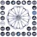 Купити Ковпаки для колес SKS 226 R14 Сірі Емблема На Вибір VW Polo 4 шт 21906 14 SKS - 1 фото из 4